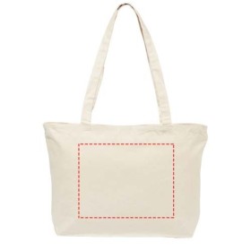 Sac shopping zippé coton 320 g/m² Ningbo 15LCouleur:Naturel