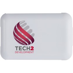 Câble de recharge modulaire en plastique recyclé Savvy avec support de téléphoneCouleur:Blanc