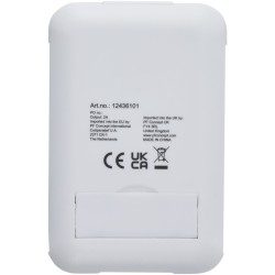 Câble de recharge modulaire en plastique recyclé Savvy avec support de téléphoneCouleur:Blanc