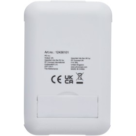 Câble de recharge modulaire en plastique recyclé Savvy avec support de téléphoneCouleur:Blanc