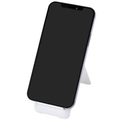 Câble de recharge modulaire en plastique recyclé Savvy avec support de téléphoneCouleur:Blanc