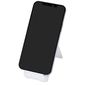 Câble de recharge modulaire en plastique recyclé Savvy avec support de téléphoneCouleur:Blanc