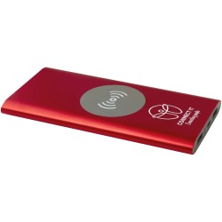 Batterie de secours sans fil en aluminium recyclé Juice type-C de 8 000 mAhCouleur:Rouge