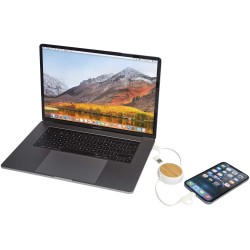 Câble rétractable 5 en 1 Chechia de 100 cm en plastique recyclé pour la synchronisation des données et la charge rapide de 45 WC