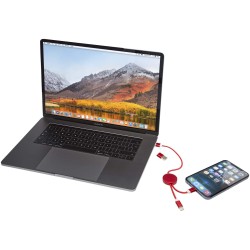 Câble 5 en 1 Alasia en aluminium et plastique recyclés de 30 cm pour la synchronisation des données et la charge rapide de 27 WC