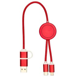 Câble 5 en 1 Alasia en aluminium et plastique recyclés de 30 cm pour la synchronisation des données et la charge rapide de 27 WC