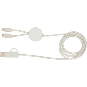 Câble 5 en 1 Citala en plastique recyclé de 150 cm pour la synchronisation des données et la charge rapide de 27 WCouleur:Blanc