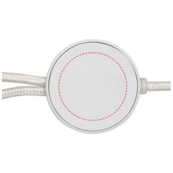 Câble 5 en 1 Citala en plastique recyclé de 150 cm pour la synchronisation des données et la charge rapide de 27 WCouleur:Blanc