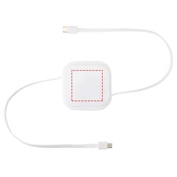 Câble rétractable 5 en 1 Gloas en matériaux recyclés pour synchronisation de données et charge rapide de 100 W avec kit d’outils