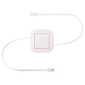 Câble rétractable 5 en 1 Gloas en matériaux recyclés pour synchronisation de données et charge rapide de 100 W avec kit d’outils