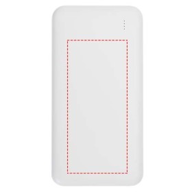 Batterie de secours Intan de 10 000 mAh et 10 W en plastique recycléCouleur:Blanc