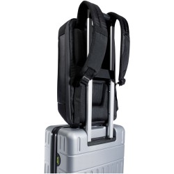 Sac à dos compact pour ordinateur portable Expedition Pro de 12 L recyclé certifié GRS de 15,6"Couleur:Noir