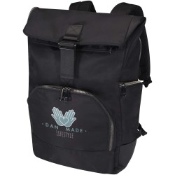 Sac à dos rolltop Rhine recyclé GRS 15" de 18LCouleur:Noir