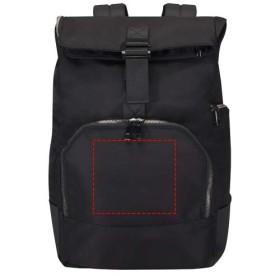 Sac à dos rolltop Rhine recyclé GRS 15" de 18LCouleur:Noir