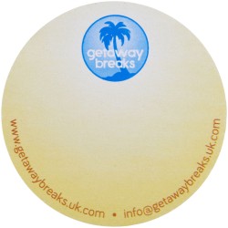 Post-its recyclés Sticky-Mate® en forme de cercleCouleur:Blanc