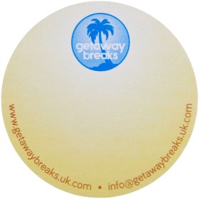 Post-its recyclés Sticky-Mate® en forme de cercleCouleur:Blanc