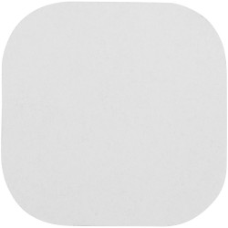 Notes adhésives recyclées Sticky-Mate® de forme carrée avec coins arrondisCouleur:Blanc