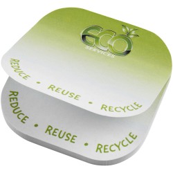 Notes adhésives recyclées Sticky-Mate® de forme carrée avec coins arrondisCouleur:Blanc