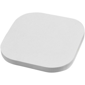 Notes adhésives recyclées Sticky-Mate® de forme carrée avec coins arrondisCouleur:Blanc