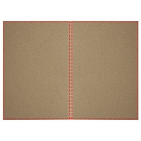 Cahier kraft Novella Austen A5 recyclé à couverture souple de 100 feuillesCouleur:Naturel