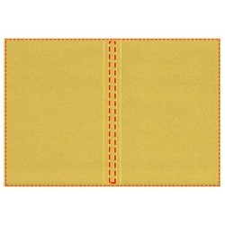 Cahier A5 Novella Austen à couverture souple métallisée de 100 feuillesCouleur:Doré