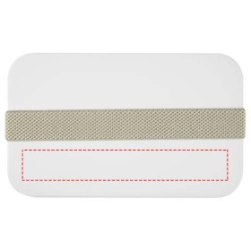 Lunch box MIYO à un blocCouleur:Blanc / Gris silex
