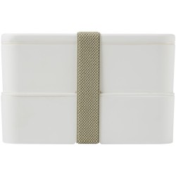 Lunch box MIYO à deux blocsCouleur:Blanc / Blanc / Gris silex