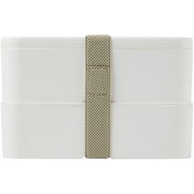 Lunch box MIYO à deux blocsCouleur:Blanc / Blanc / Gris silex