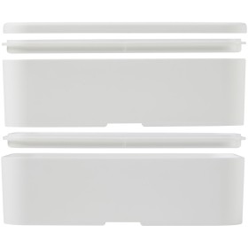 Lunch box MIYO à deux blocsCouleur:Blanc / Blanc / Gris silex
