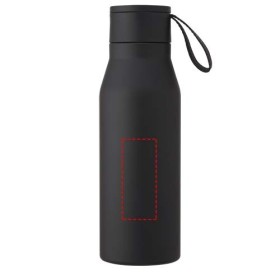 Bouteille Ljungan de 500 ml en acier inoxydable avec isolation par le vide et couche de cuivre, avec dragonne et couvercle enCou