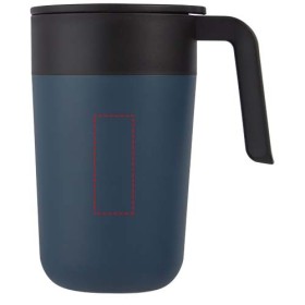 Tasse Nordia de 400 ml recyclée à double paroiCouleur:Bleu foncé