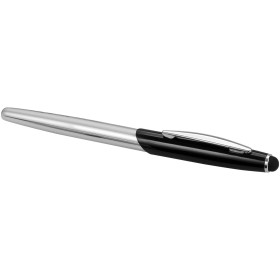 Kit avec Stylo bille stylet et stylo roller GenevaCouleur:Argent / Noir