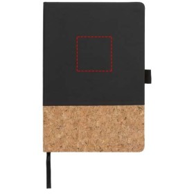 Carnet de notes A5 thermo PU en liège EvoraCouleur:Noir