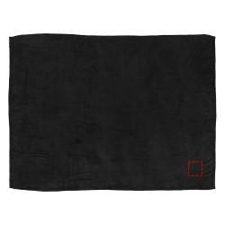 Plaid Bay en polaire corail ultra douceCouleur:Noir