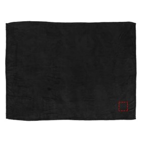 Plaid Bay en polaire corail ultra douceCouleur:Noir