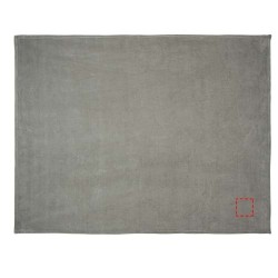 Plaid Bay en polaire corail ultra douceCouleur:Gris