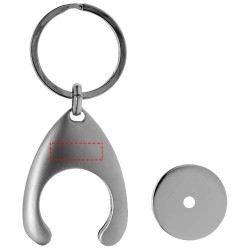 Porte-clés et porte-jeton TrolleyCouleur:Argent