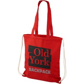 Sac à dos en coton 240 g/m² avec cordon de serrage Eliza 6LCouleur:Rouge