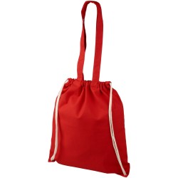 Sac à dos en coton 240 g/m² avec cordon de serrage Eliza 6LCouleur:Rouge