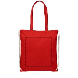 Sac à dos en coton 240 g/m² avec cordon de serrage Eliza 6LCouleur:Rouge