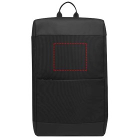 Sac à dos Rise recyclé certifié GRS pour ordinateur portable de 15,6"Couleur:Noir