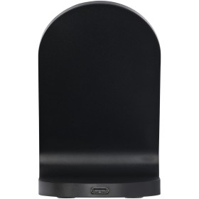 Socle de charge sans fil Loop de 15 W à double bobine en plastique recyclé certifié RCSCouleur:Noir