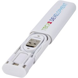 Câble de charge modulaire Whiz en plastique recycléCouleur:Blanc