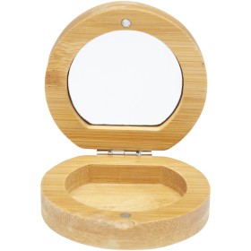 Miroir de poche Afrodit en bambouCouleur:Naturel