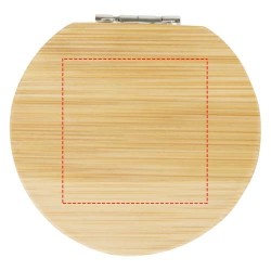 Miroir de poche Afrodit en bambouCouleur:Naturel