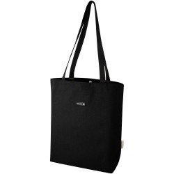 Sac shopping Joey de 14 L  en toile recyclée GRSCouleur:Noir