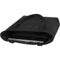Sac shopping Joey de 14 L  en toile recyclée GRSCouleur:Noir