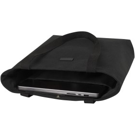 Sac shopping Joey de 14 L  en toile recyclée GRSCouleur:Noir