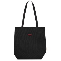 Sac shopping Joey de 14 L  en toile recyclée GRSCouleur:Noir