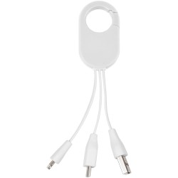 Câble de recharge 3-en-1 TroopCouleur:Blanc